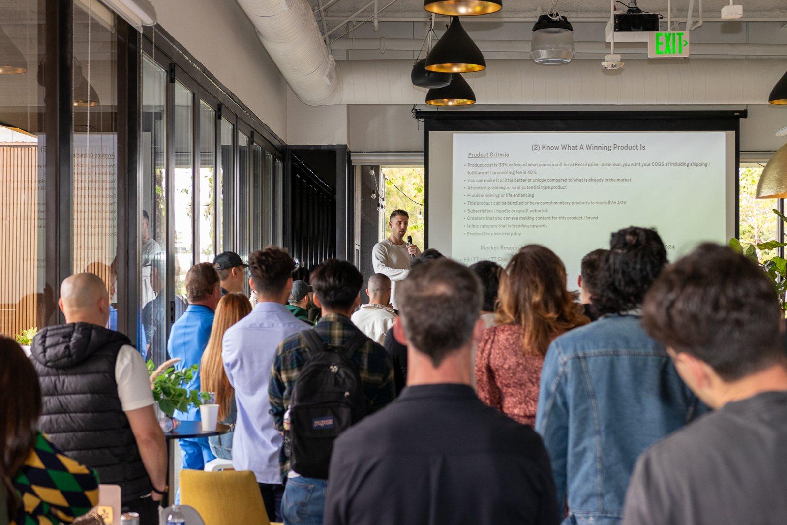 Brian Porter speaking to an audience